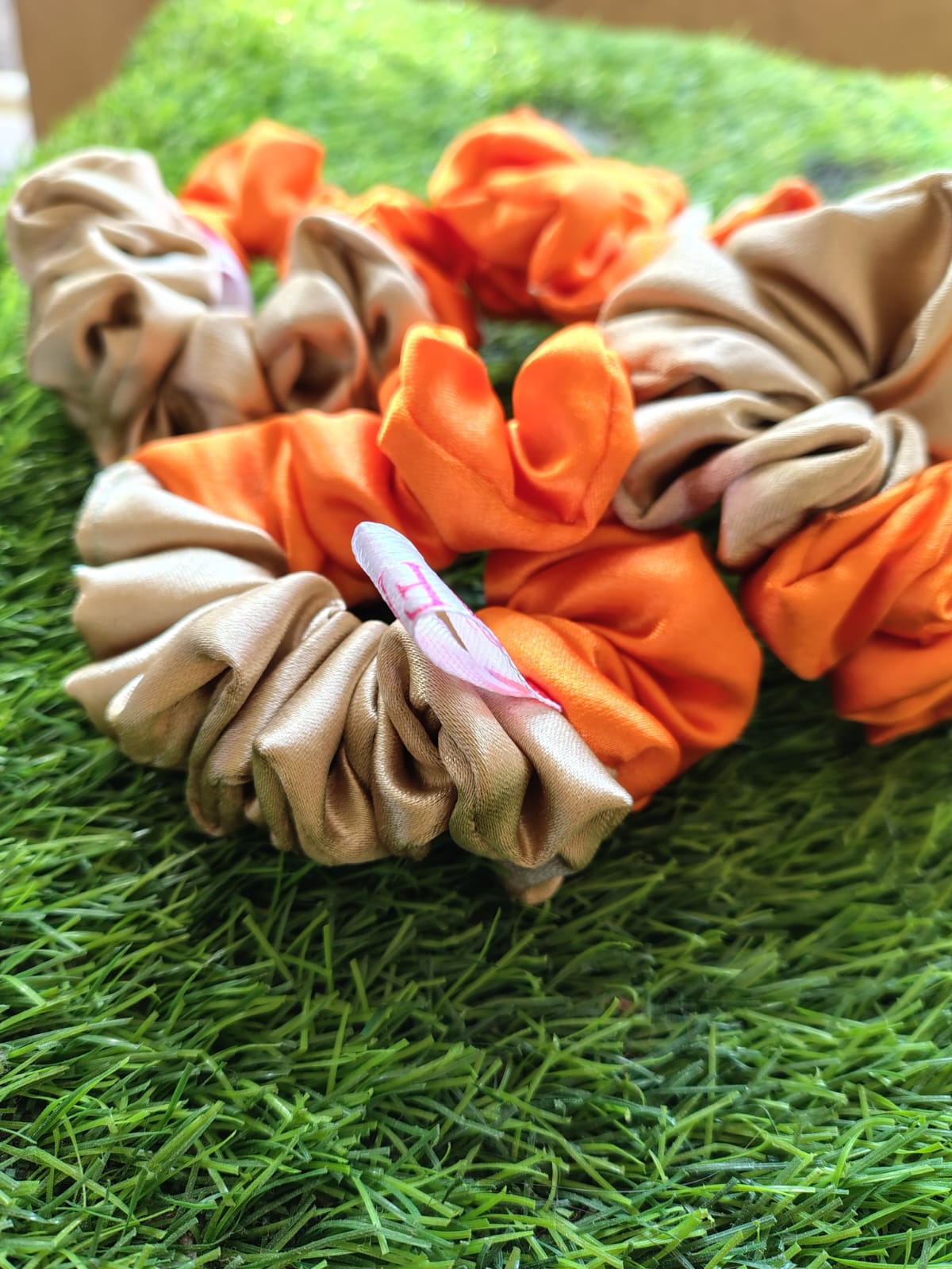 Majestique Satin Silk Layered Hair Bow Embellished Clip And Hair Scrunchies  For Women & Girls (Customized & Washable) Product