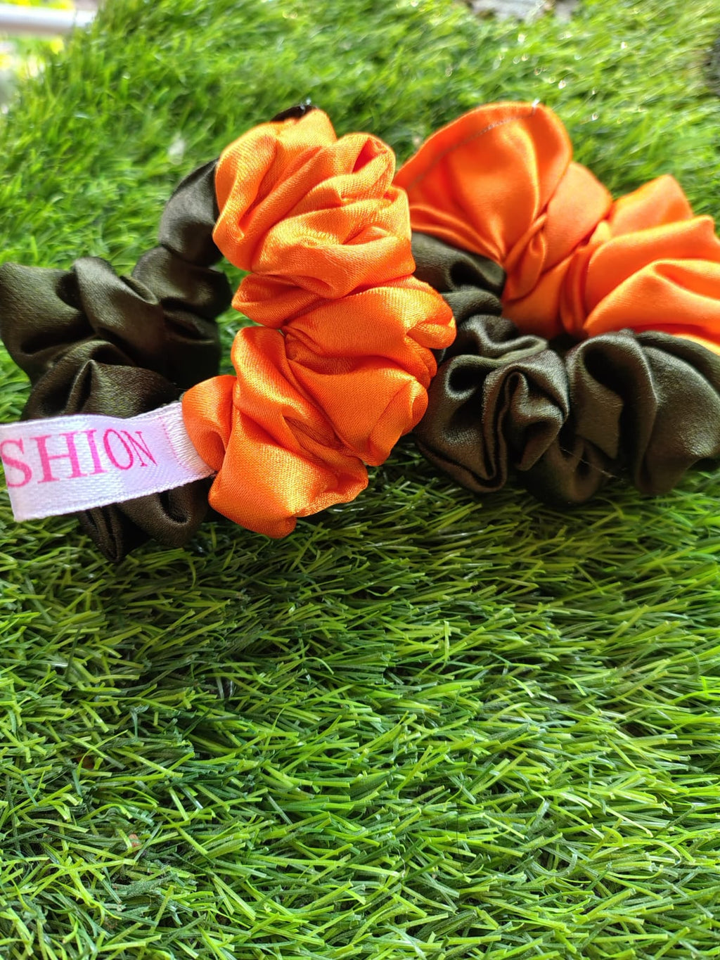 Majestique Satin Silk Layered Hair Bow Embellished Clip And Hair Scrunchies  For Women & Girls (Customized & Washable) Product