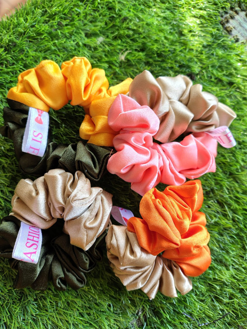 Majestique Satin Silk Layered Hair Bow Embellished Clip And Hair Scrunchies  For Women & Girls (Customized & Washable) Product