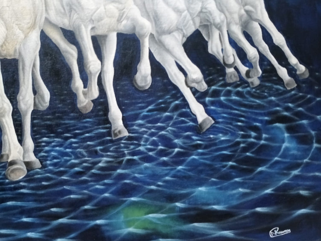Timeless Beauty Oil Painting: "Satya"