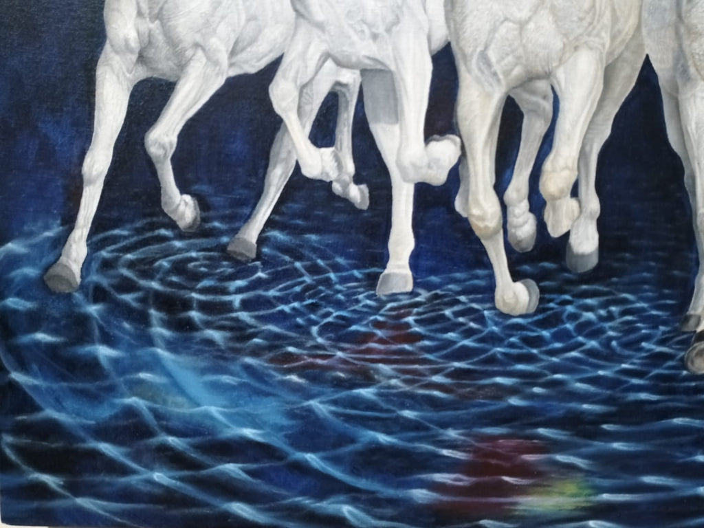 Timeless Beauty Oil Painting: "Satya"