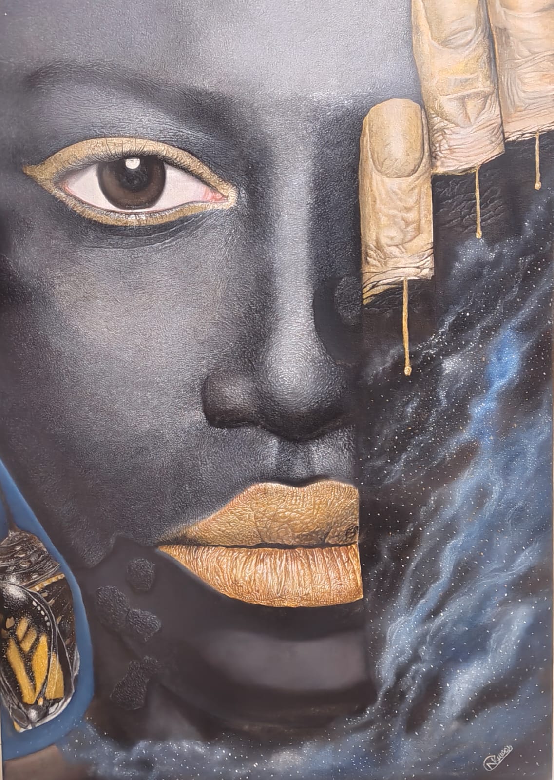 Luxury handmade oil painting symbolizing personal transformation and spiritual awakening with butterfly metamorphosis theme in black and gold tones
Discover “Metamorphosis” — a luxury handmade oil painting symbolizing personal growth, spiritual awakening, and transformation. Premium contemporary wall art for elegant interiors.