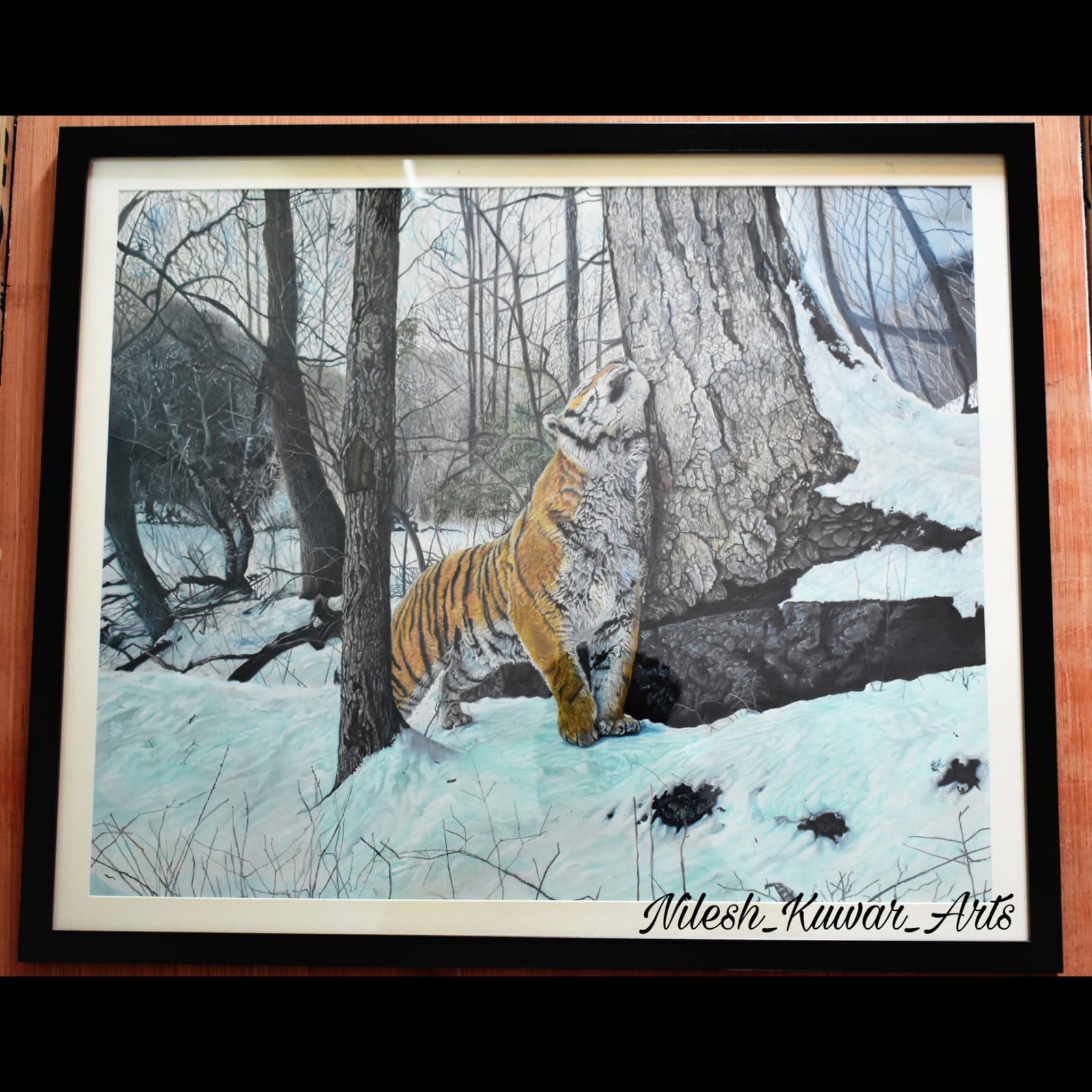 The Winter King – Premium Tiger Oil Painting