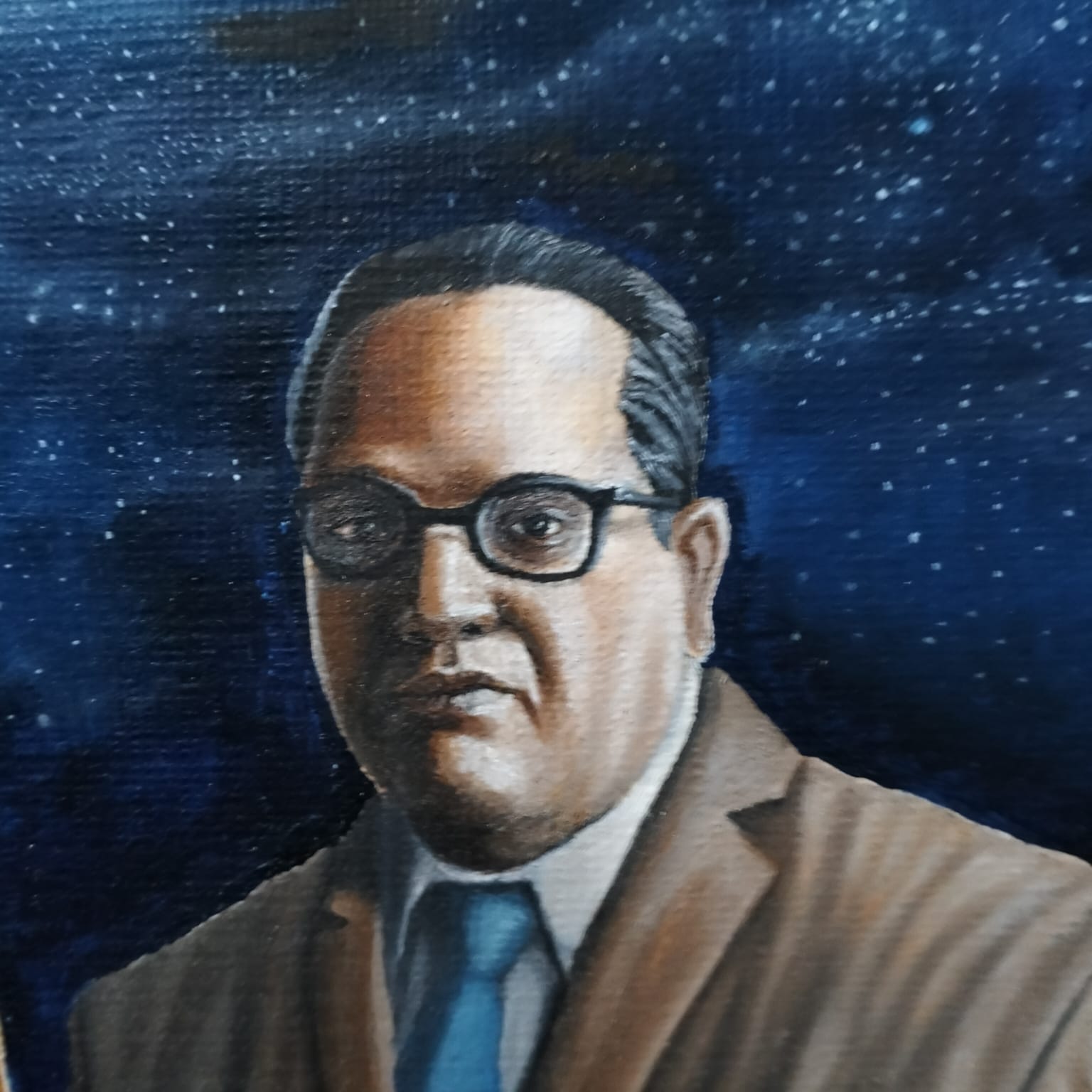 unique artwork “Legends of Bharat – Hand-Painted Oil Canvas Celebrating India's Greatest Visionaries”