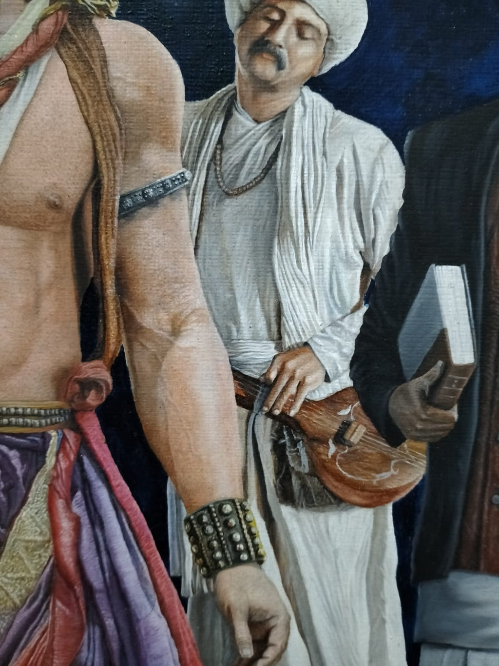 unique artwork “Legends of Bharat – Hand-Painted Oil Canvas Celebrating India's Greatest Visionaries”