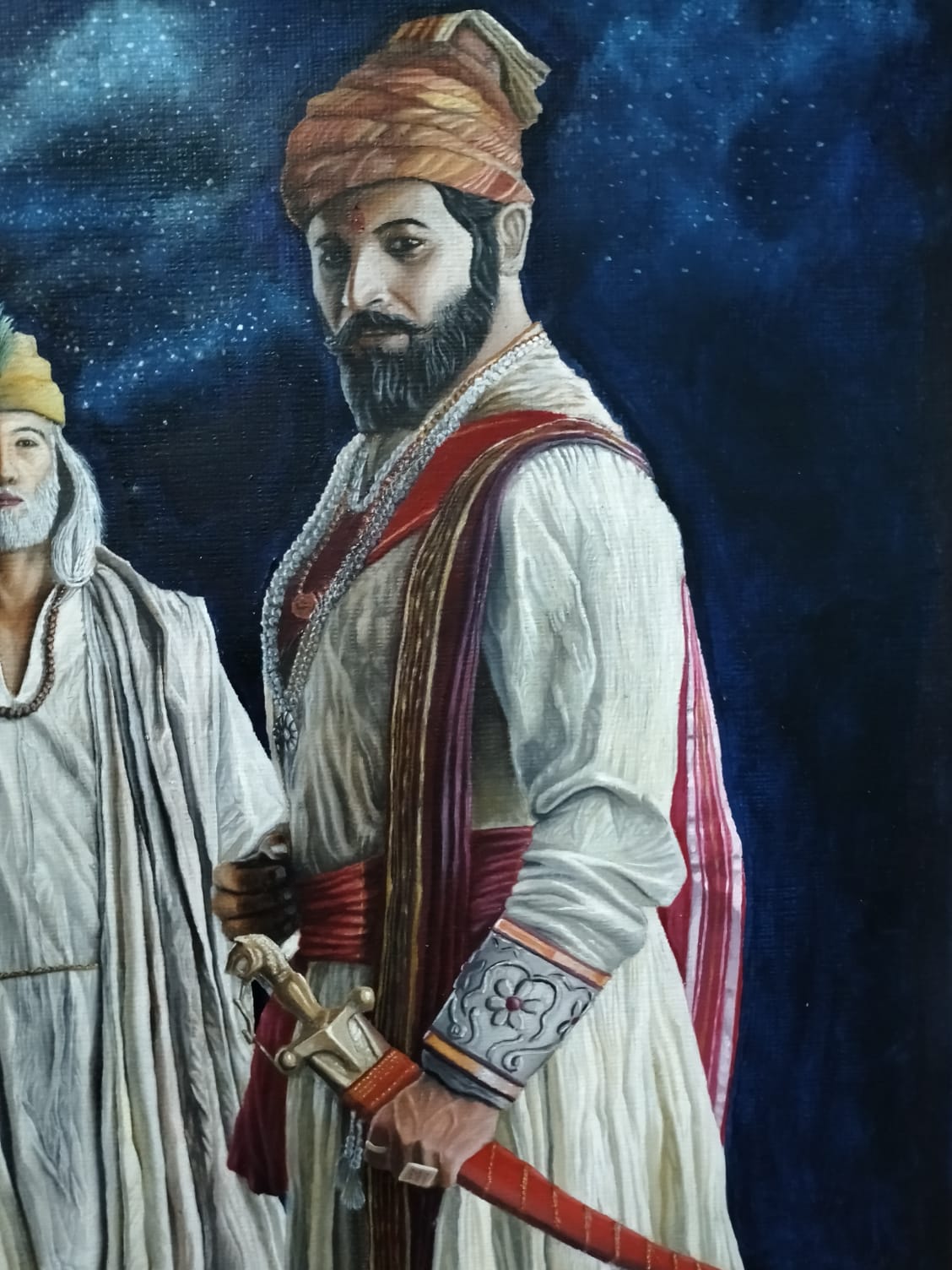 unique artwork “Legends of Bharat – Hand-Painted Oil Canvas Celebrating India's Greatest Visionaries”