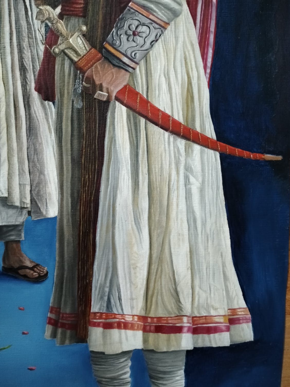 unique artwork “Legends of Bharat – Hand-Painted Oil Canvas Celebrating India's Greatest Visionaries”