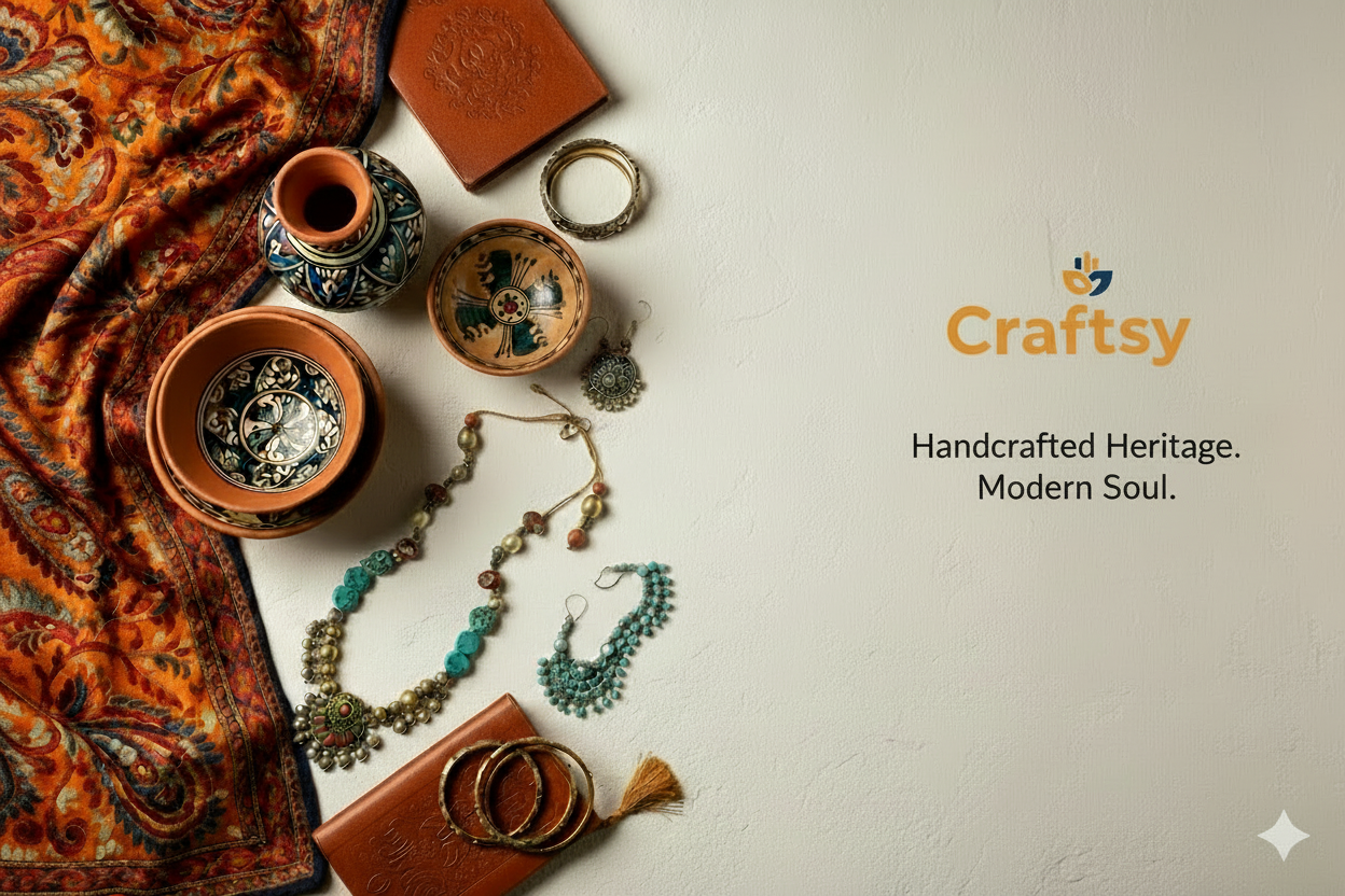 Craftsy banner with centered logo